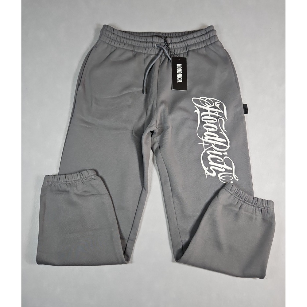 Hoodrich Mens Gray Legacy Oversized Jogger Sweatpants Size Medium NWT
